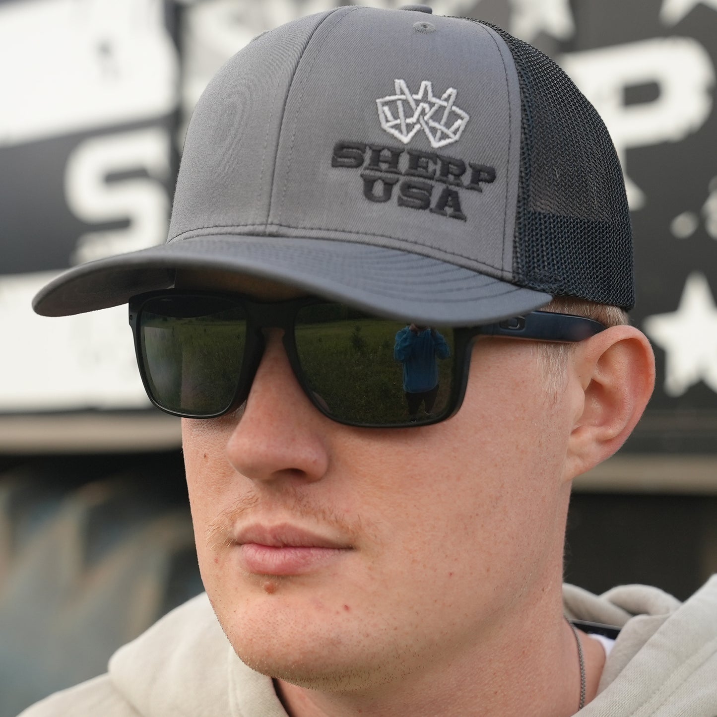Charcoal/Black Snap-back Hat