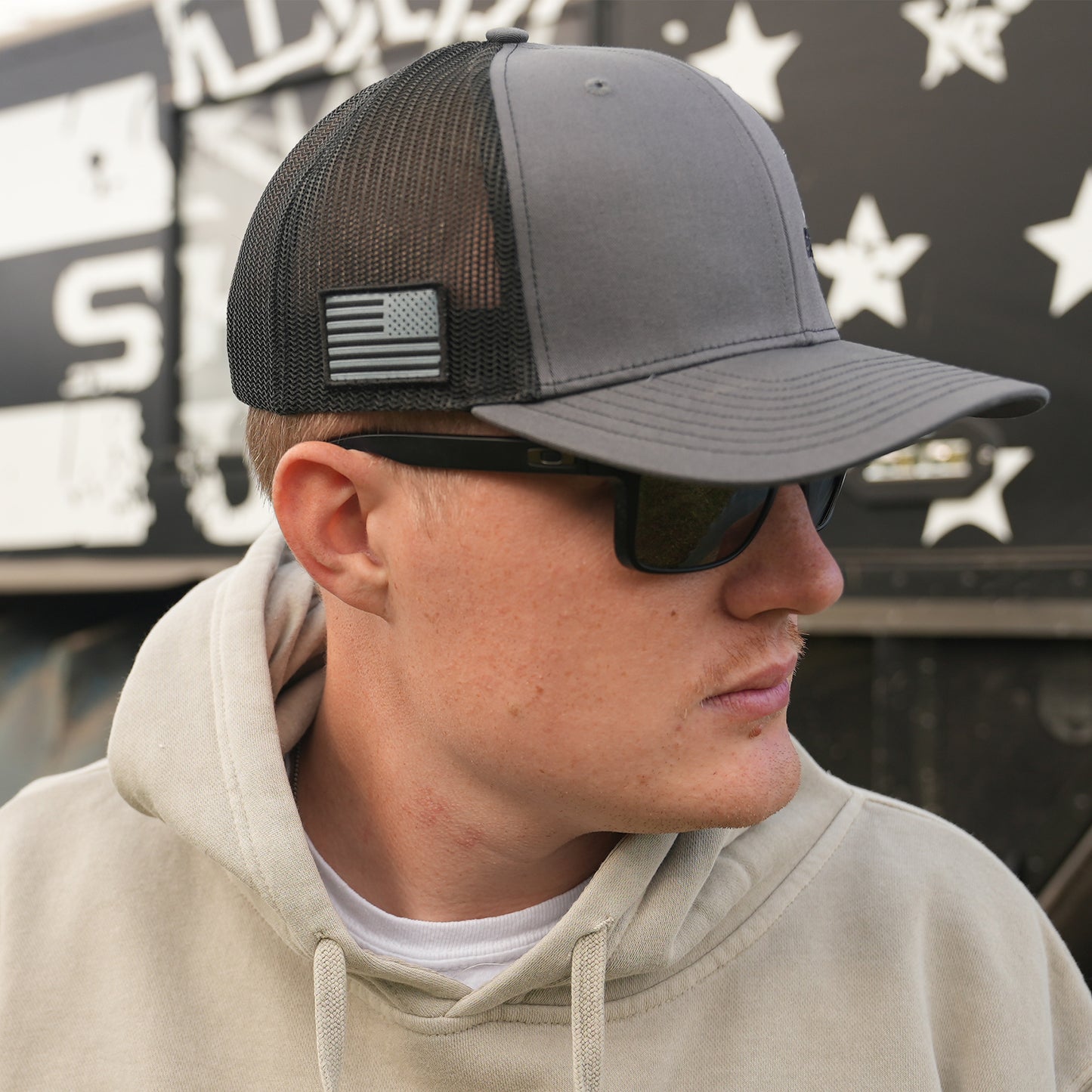 Charcoal/Black Snap-back Hat